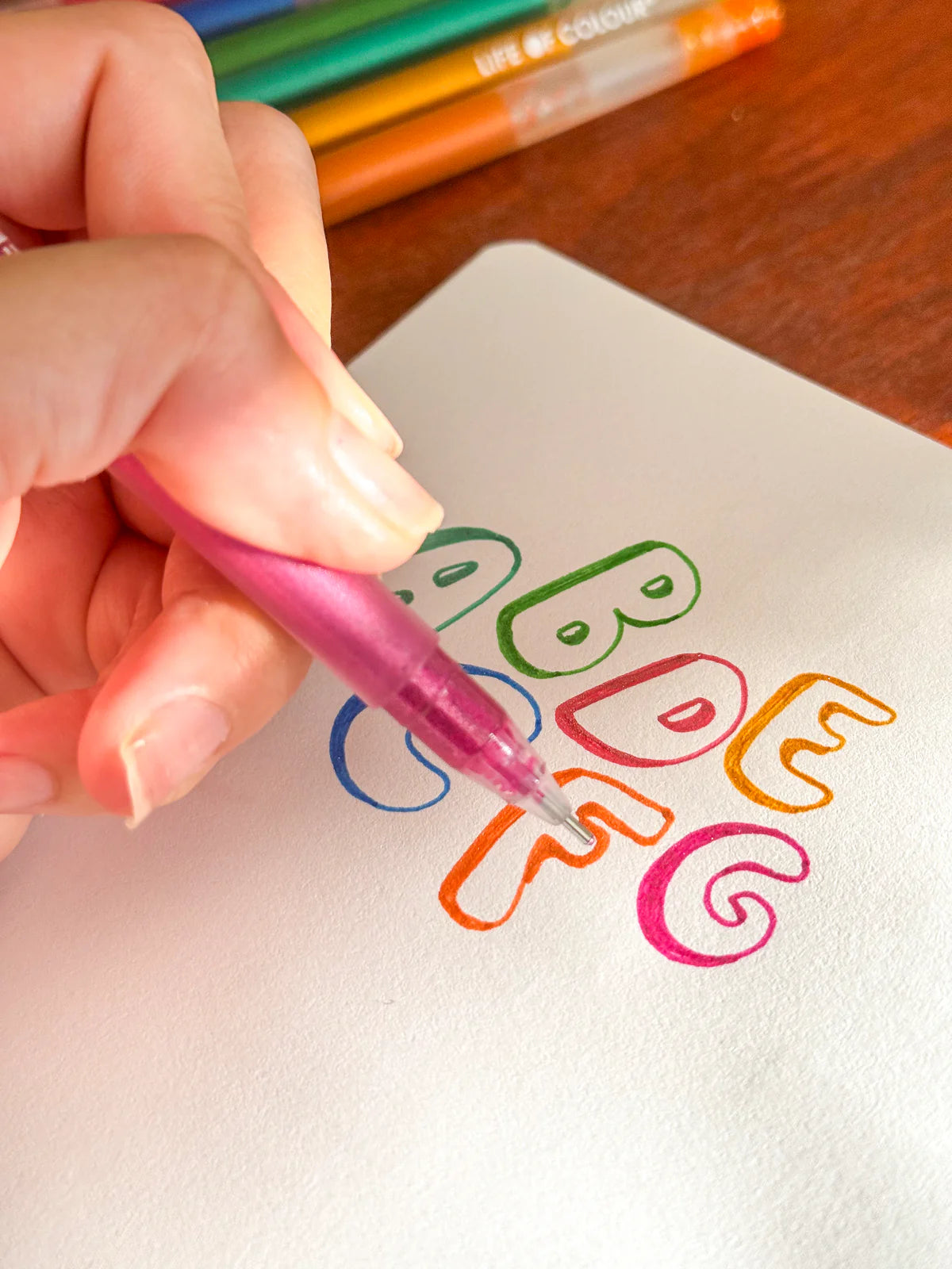 Life of Colour - Juicy Gel Pens - Set of 24 - Metallic and Glitter