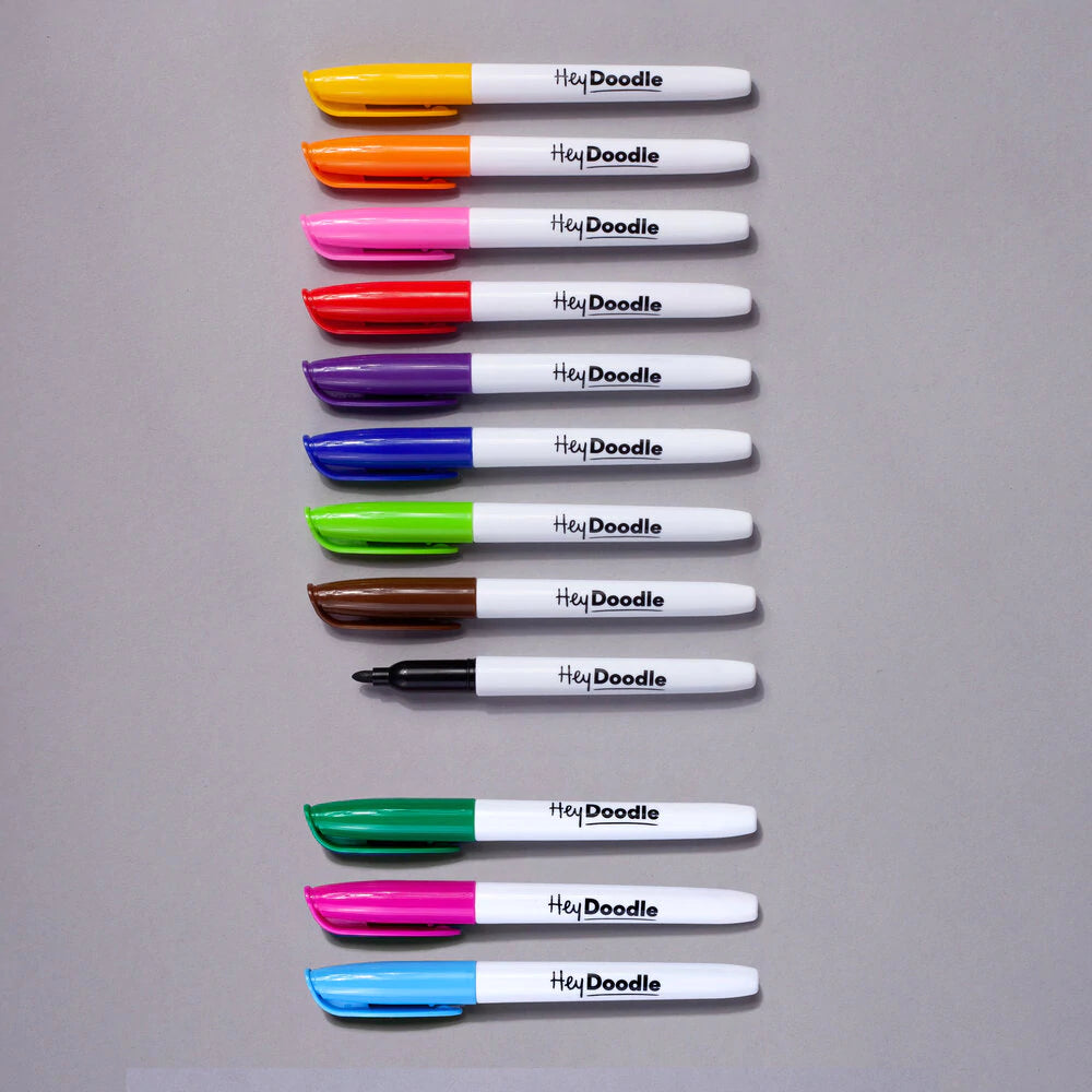 HeyDoodle - Standard 12 Pen Set