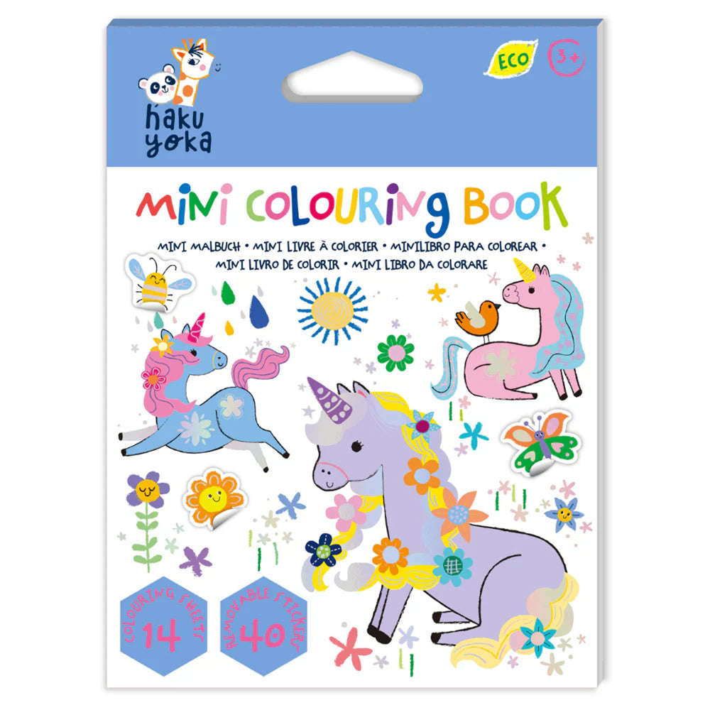 Haku Yoka - Mini Colouring Book - Unicorn
