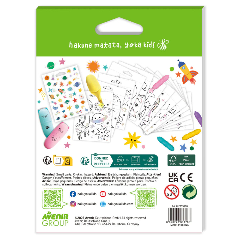 Haku Yoka - Mini Colouring Book - Space