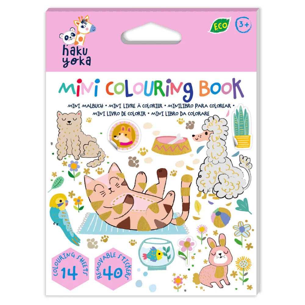 Haku Yoka - Mini Colouring Book - Pets