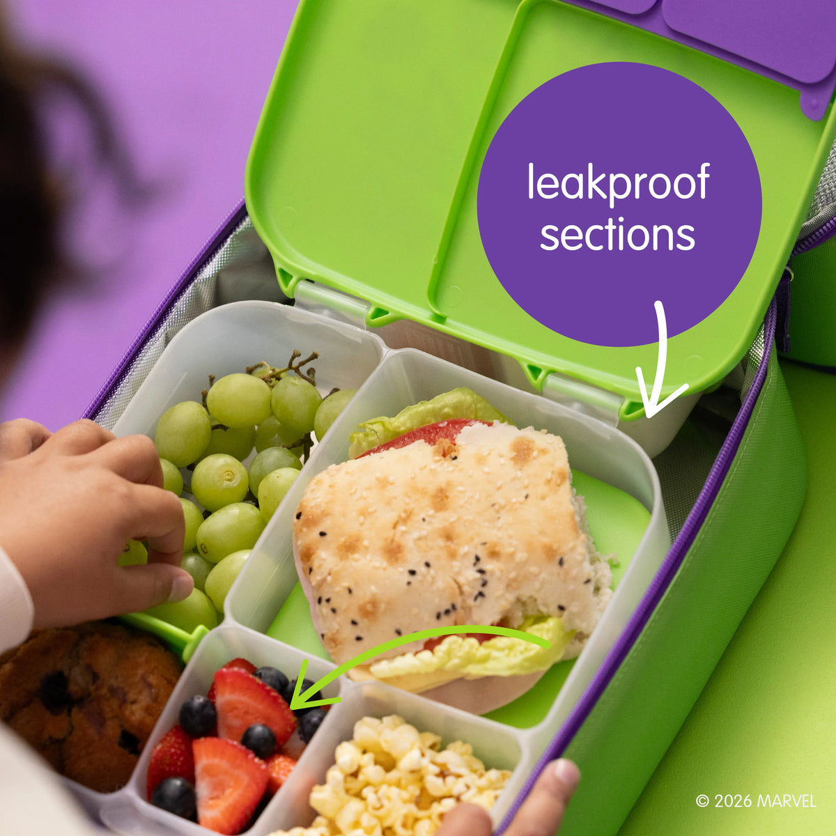 b.box Bento Lunchbox - Marvel Hulk