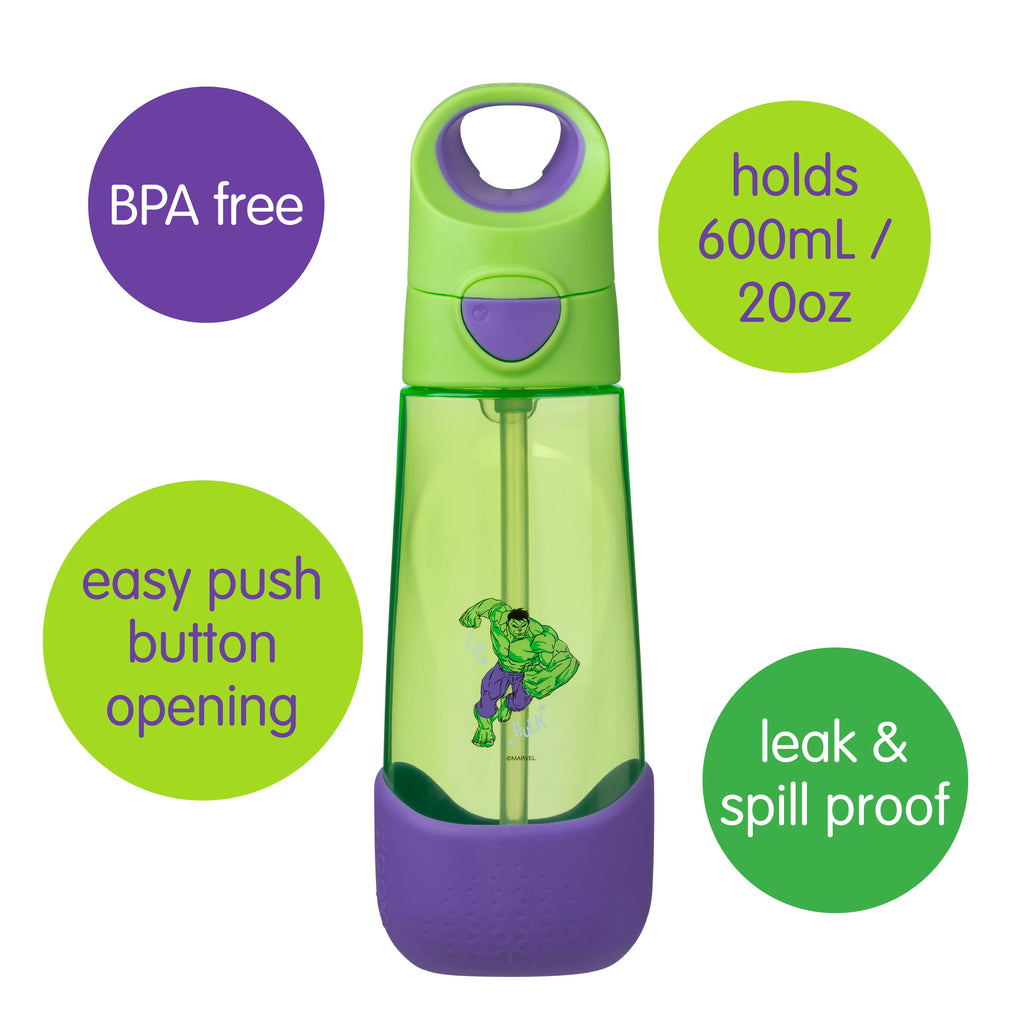 600mL Tritan Drink Bottle - Marvel Hulk