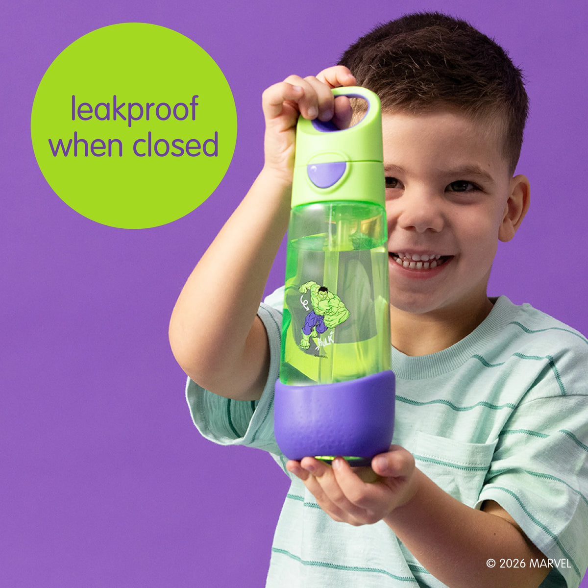 600mL Tritan Drink Bottle - Marvel Hulk