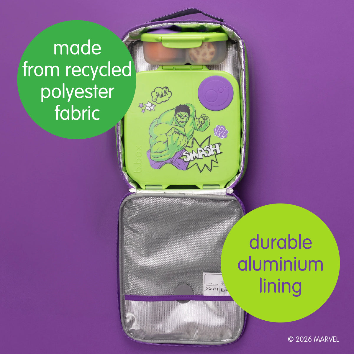 b.box Insulated Lunchbag - Marvel Hulk