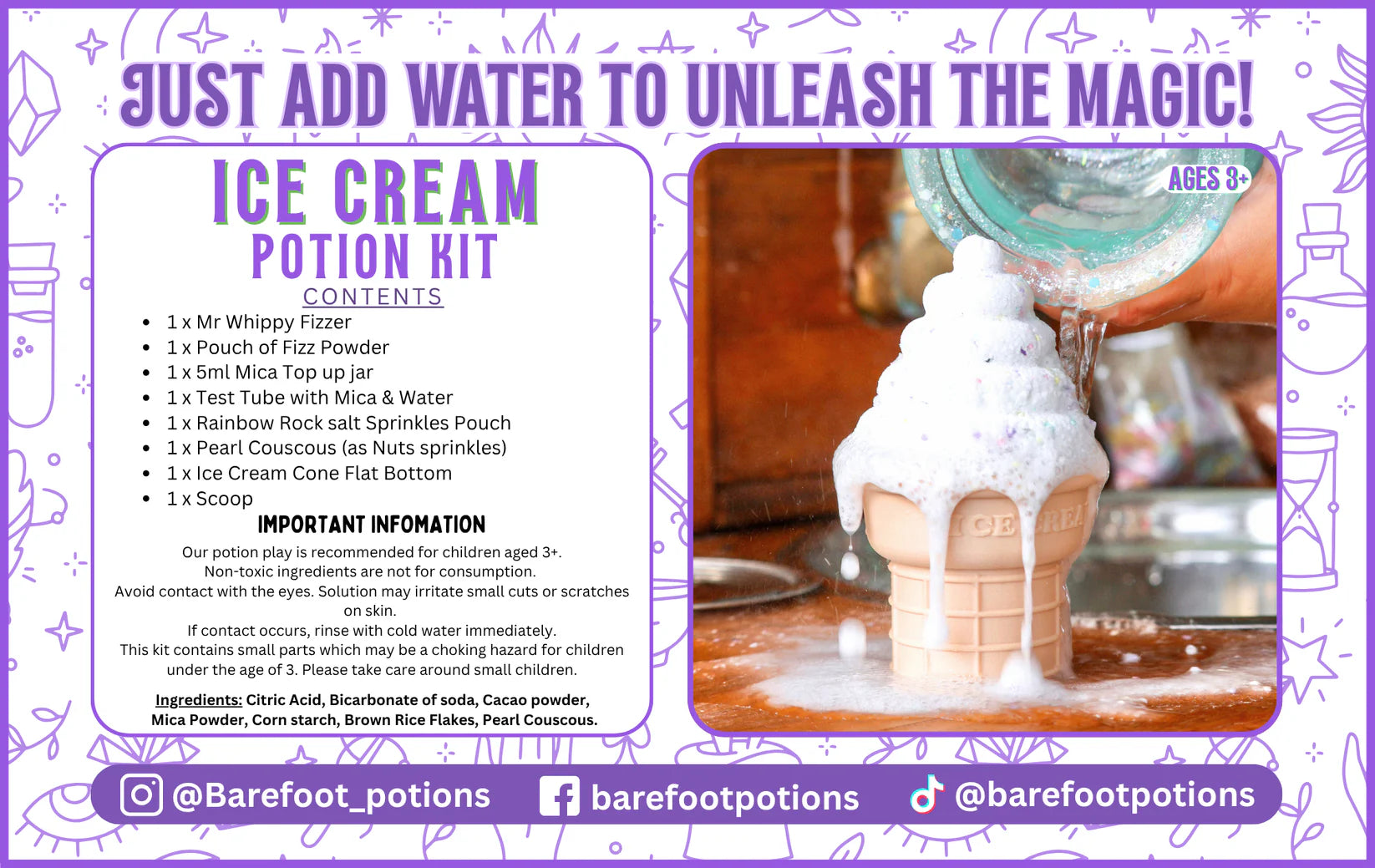 Barefoot Potions - Ice Cream Potion Kit