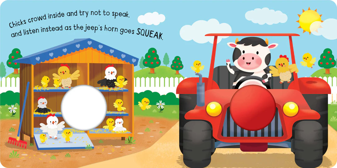 Book | Squeak Me! - Board Book - Beep Beep Farm!
