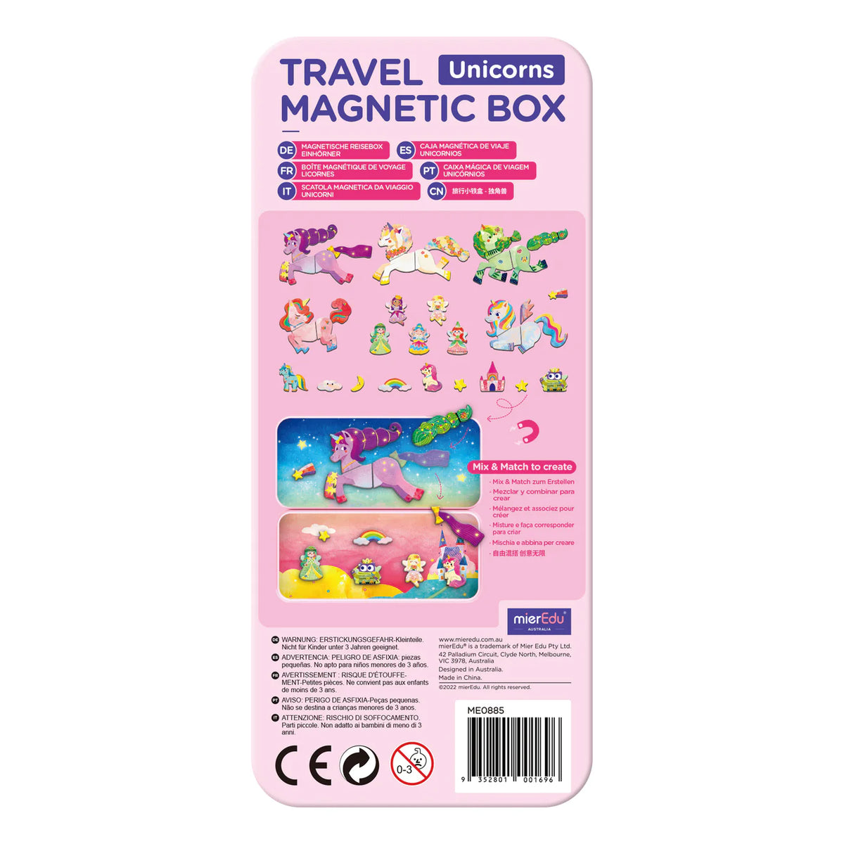 MierEdu - Travel Magnetic Box - Unicorns