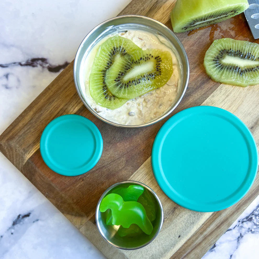 Ecococoon Stainless Steel Snack Pots - Emerald Green