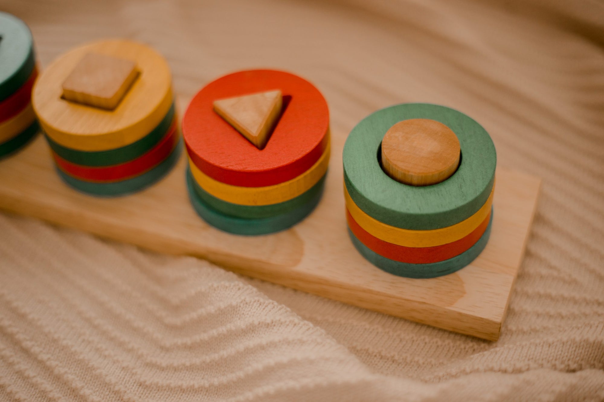 montessori sorting and stacking