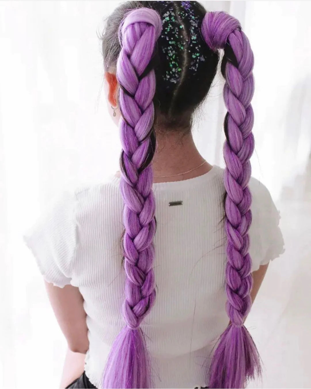 Mermaid Hair by Emma - Carnival Purpel with Tinsel