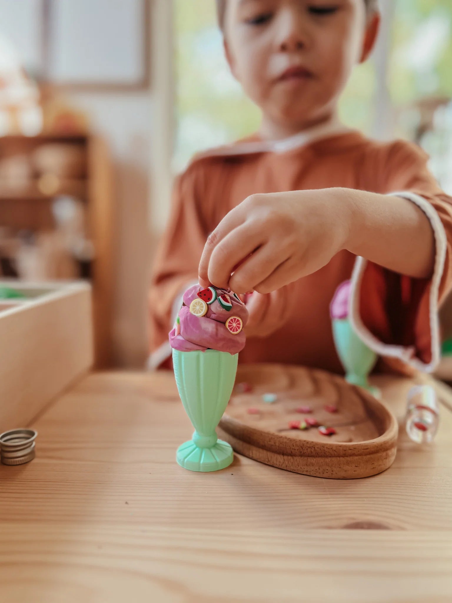 Beadie Bug Play Icecream Sundae Cup - Mint