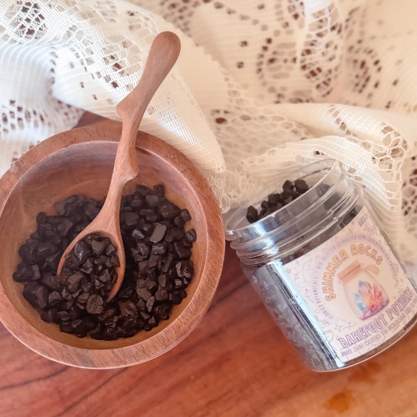 Barefoot Potions - Shimmer Rocks - Onyx