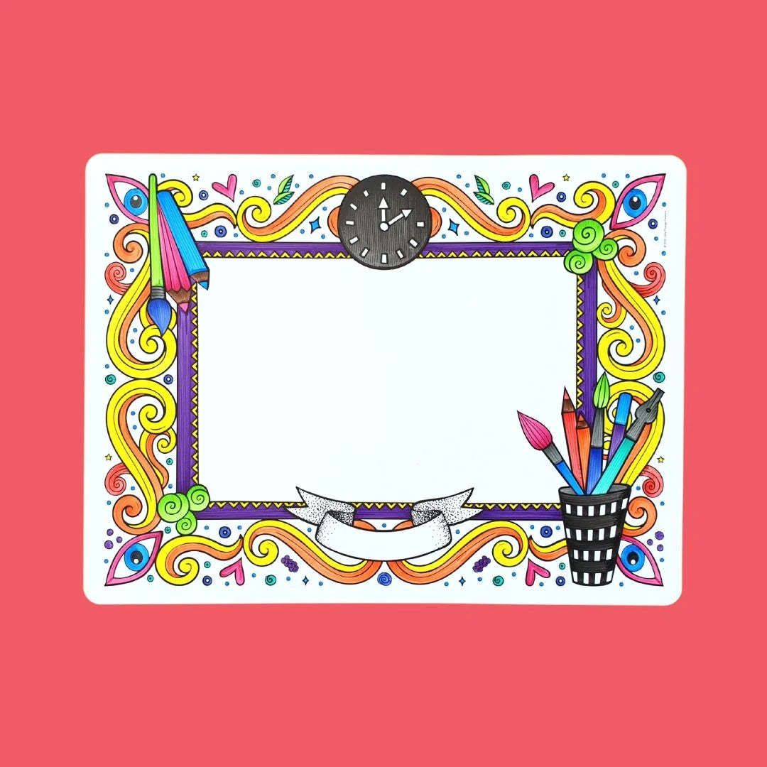 Little Change Creators - LARGE Reusable Silicone Colouring Set - Imagination
