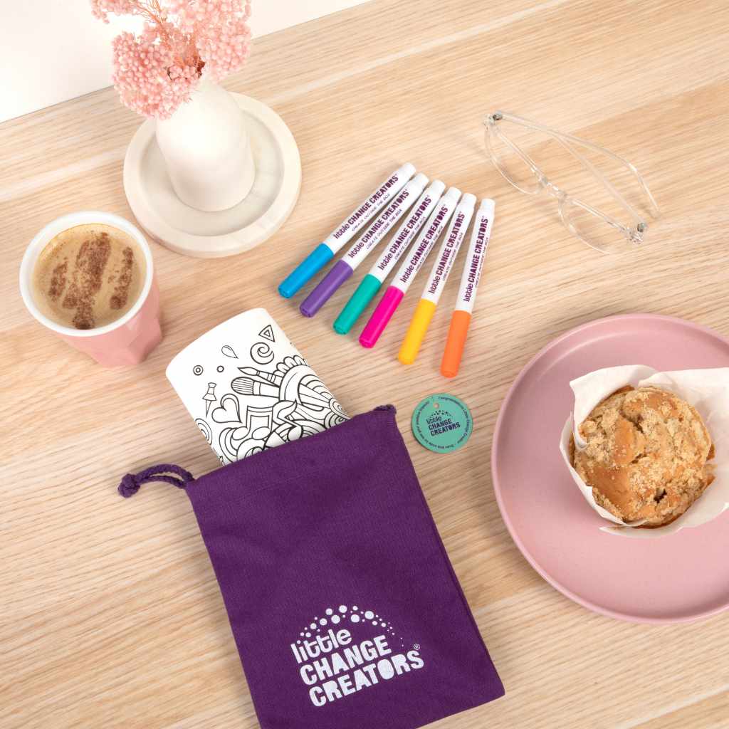 Little Change Creators - LARGE Reusable Silicone Colouring Set - Imagination