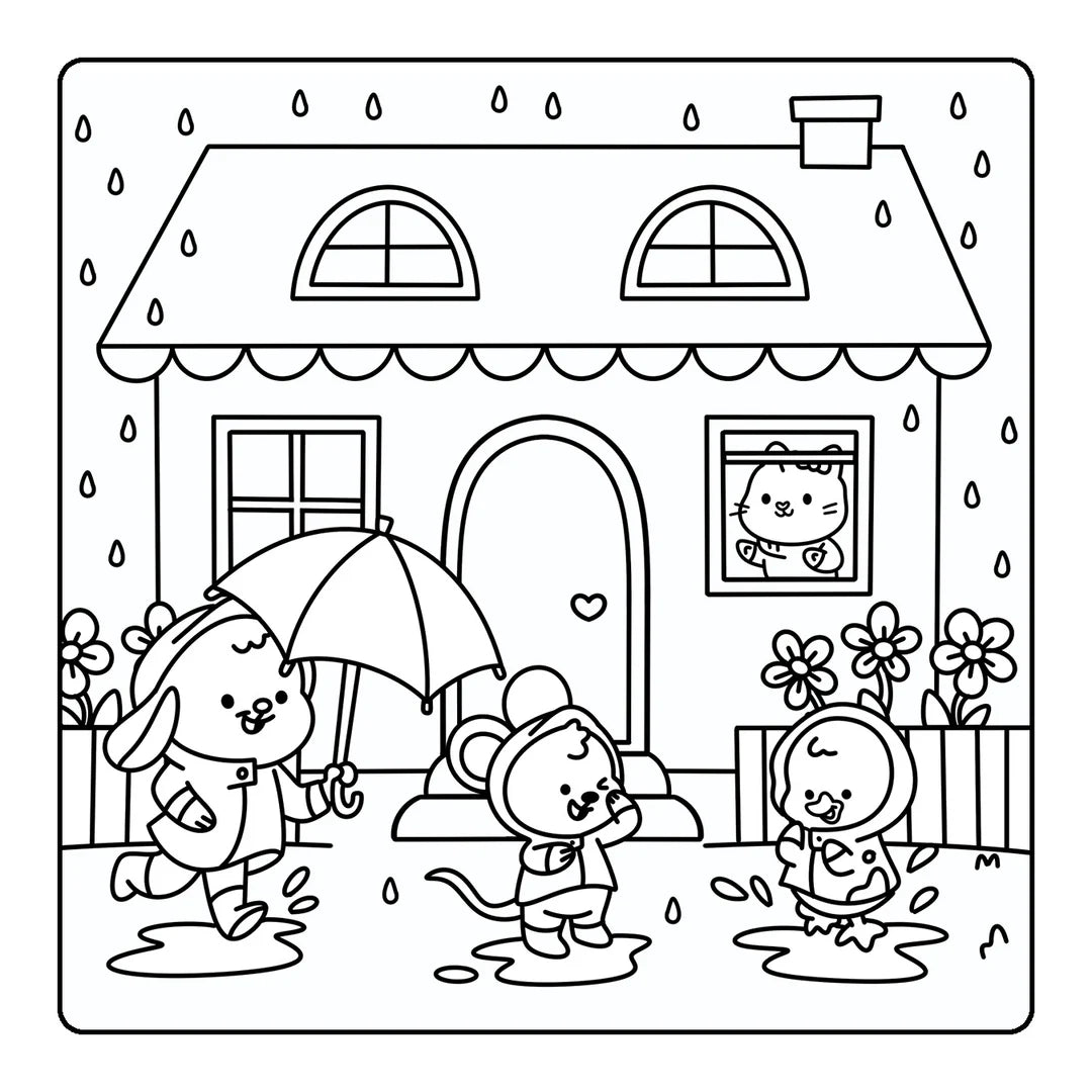 Book | Happy Days - Little Cuties Cosy Colouring