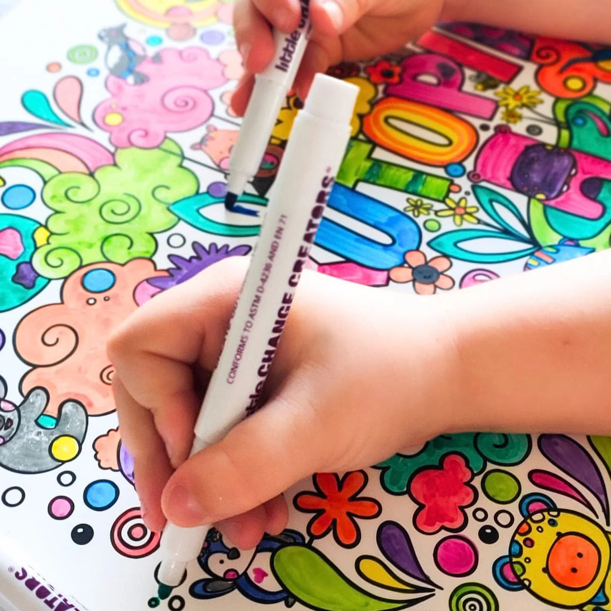 Little Change Creators - LARGE Reusable Silicone Colouring Set - Kutopia