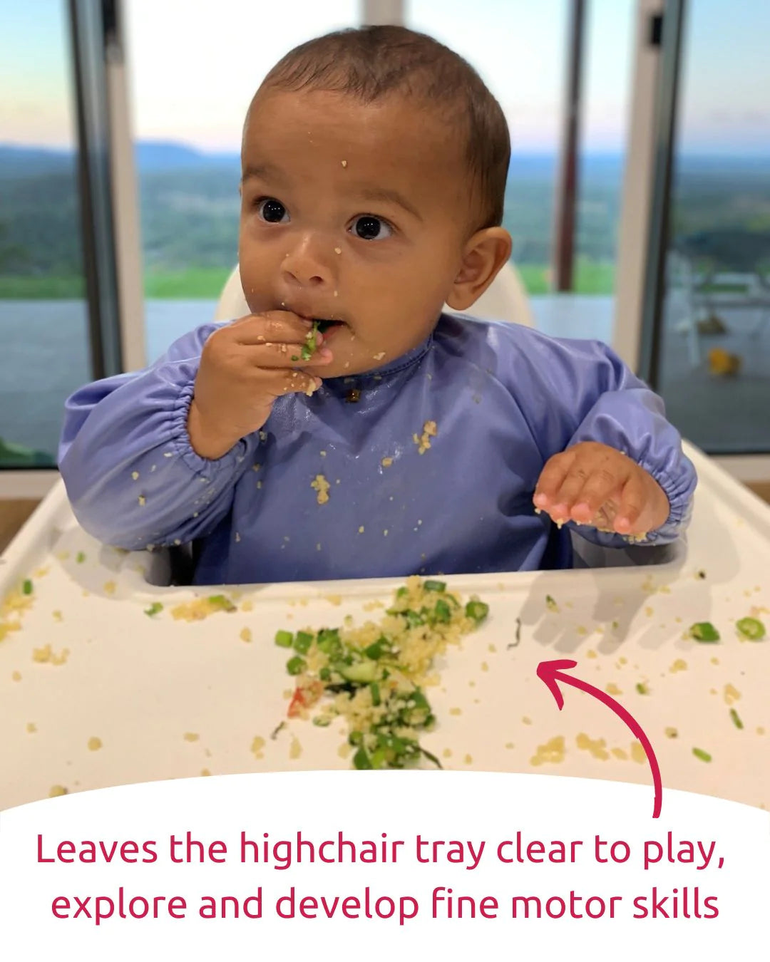 Little Chomps - Messy Mealtime (Starter) Smock: 0-8+mths