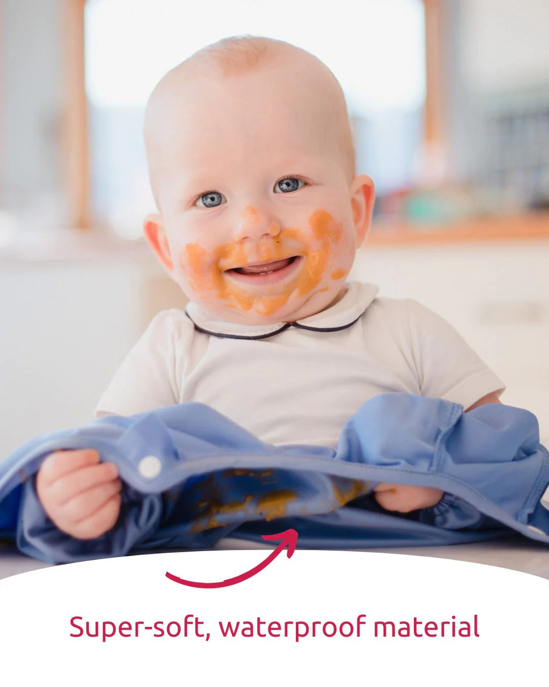 Little Chomps - Messy Mealtime (Starter) Smock: 0-8+mths