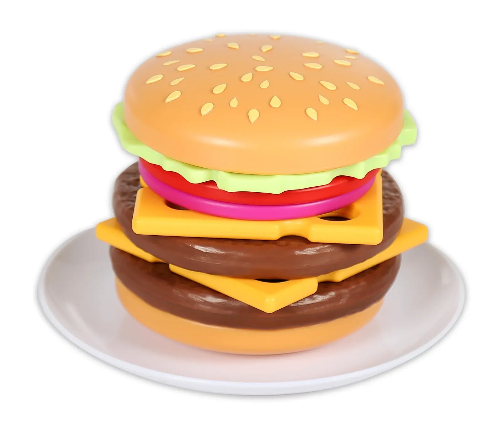 Popular Playthings - Magnetic Build & Grill Burger Set