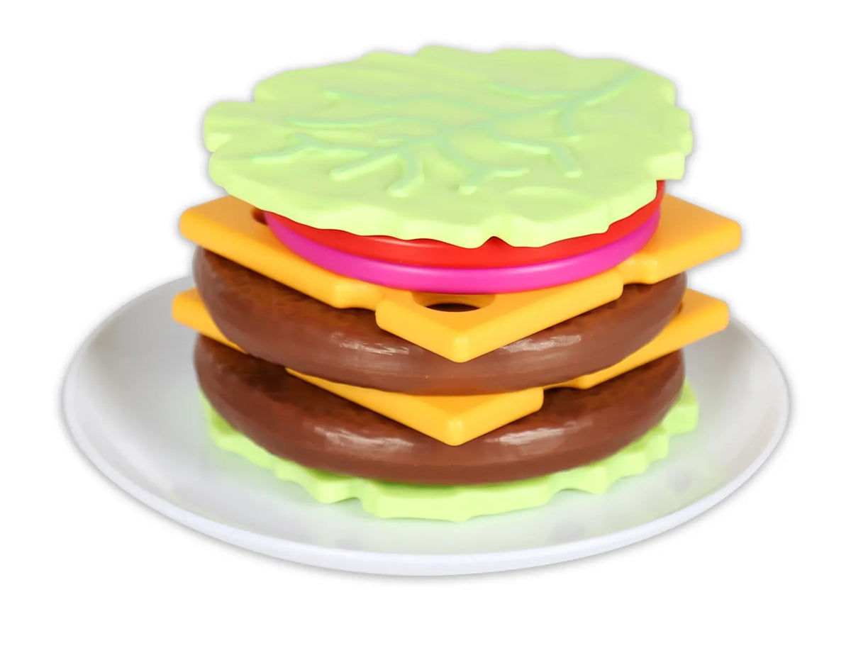 Popular Playthings - Magnetic Build & Grill Burger Set