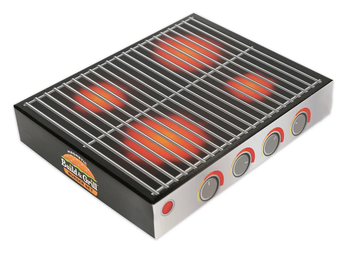 Popular Playthings - Magnetic Build & Grill Burger Set