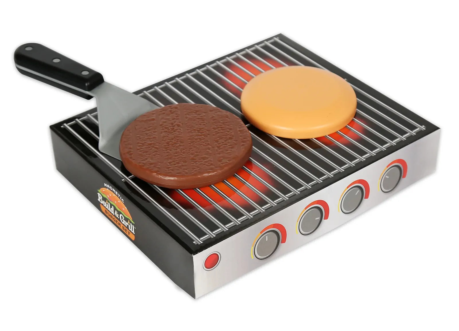 Popular Playthings - Magnetic Build & Grill Burger Set