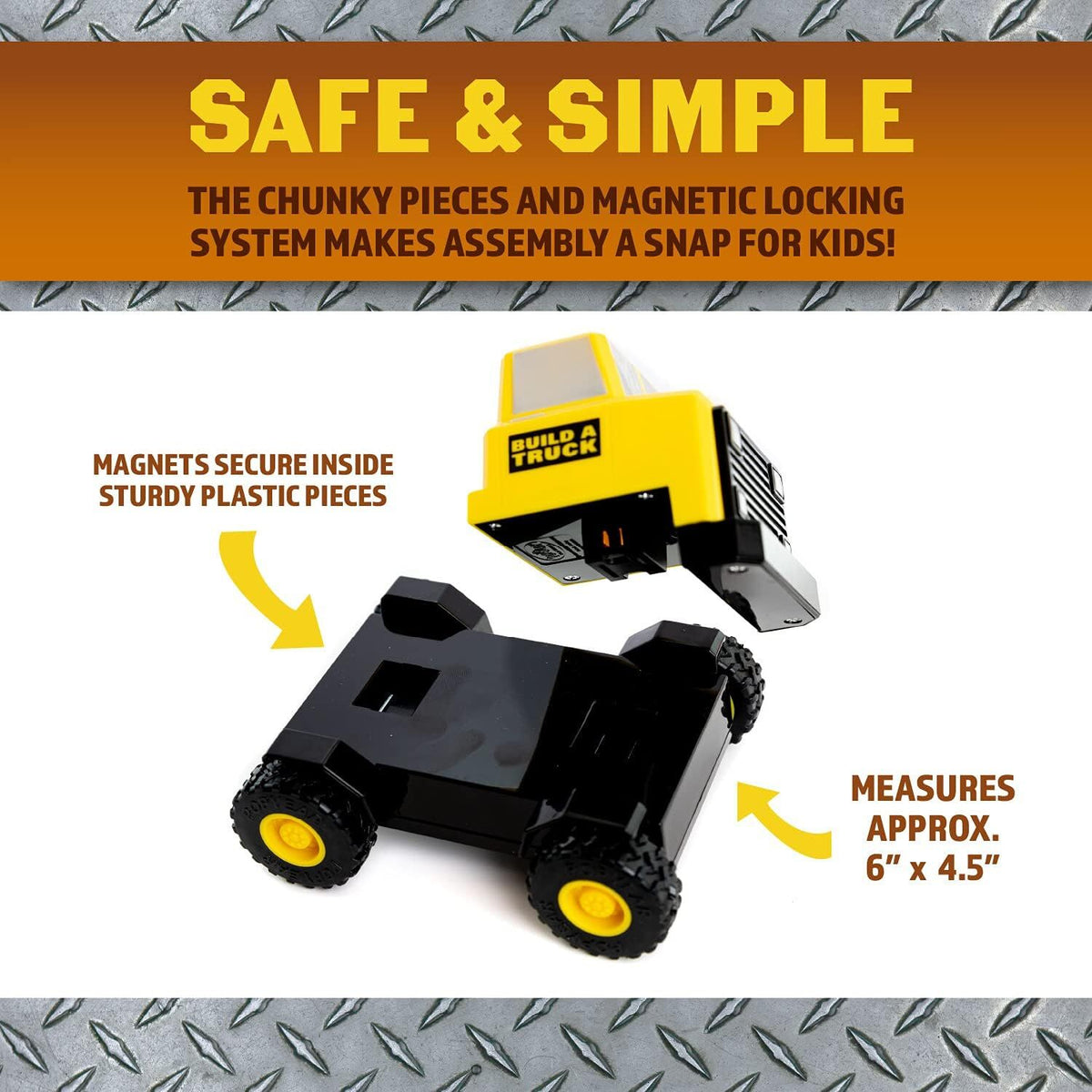 Popular Playthings - Magnetic: Build a Truck Construction