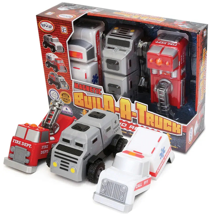 Popular Playthings - Magnetic: Build a Truck RESCUE
