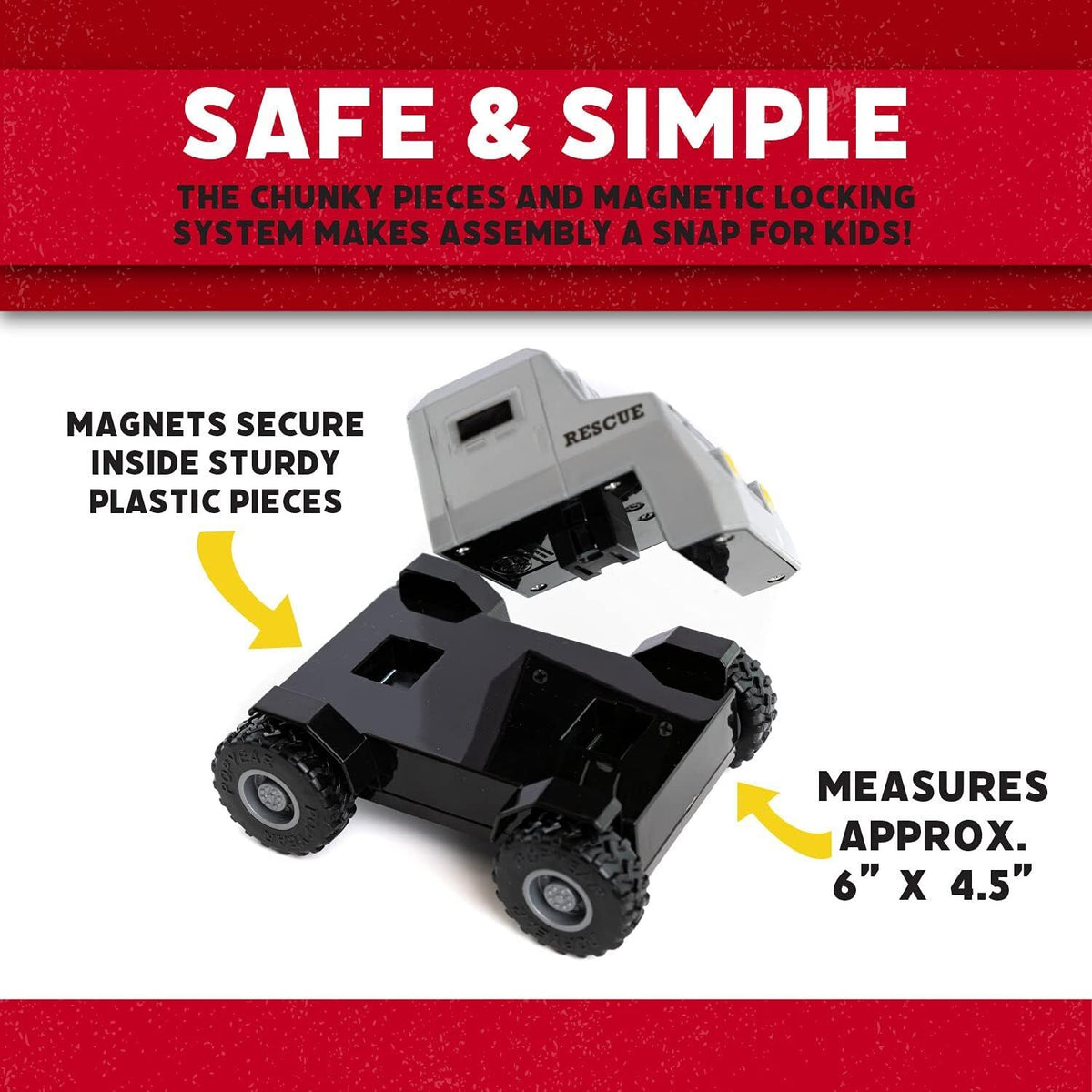 Popular Playthings - Magnetic: Build a Truck RESCUE