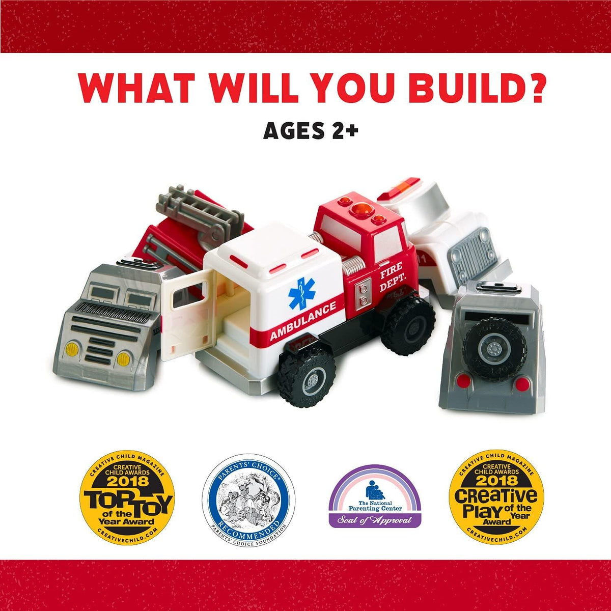 Popular Playthings - Magnetic: Build a Truck RESCUE