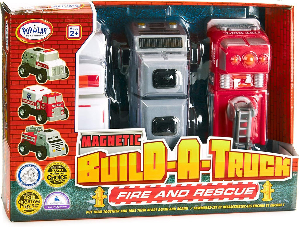 Popular Playthings - Magnetic: Build a Truck RESCUE