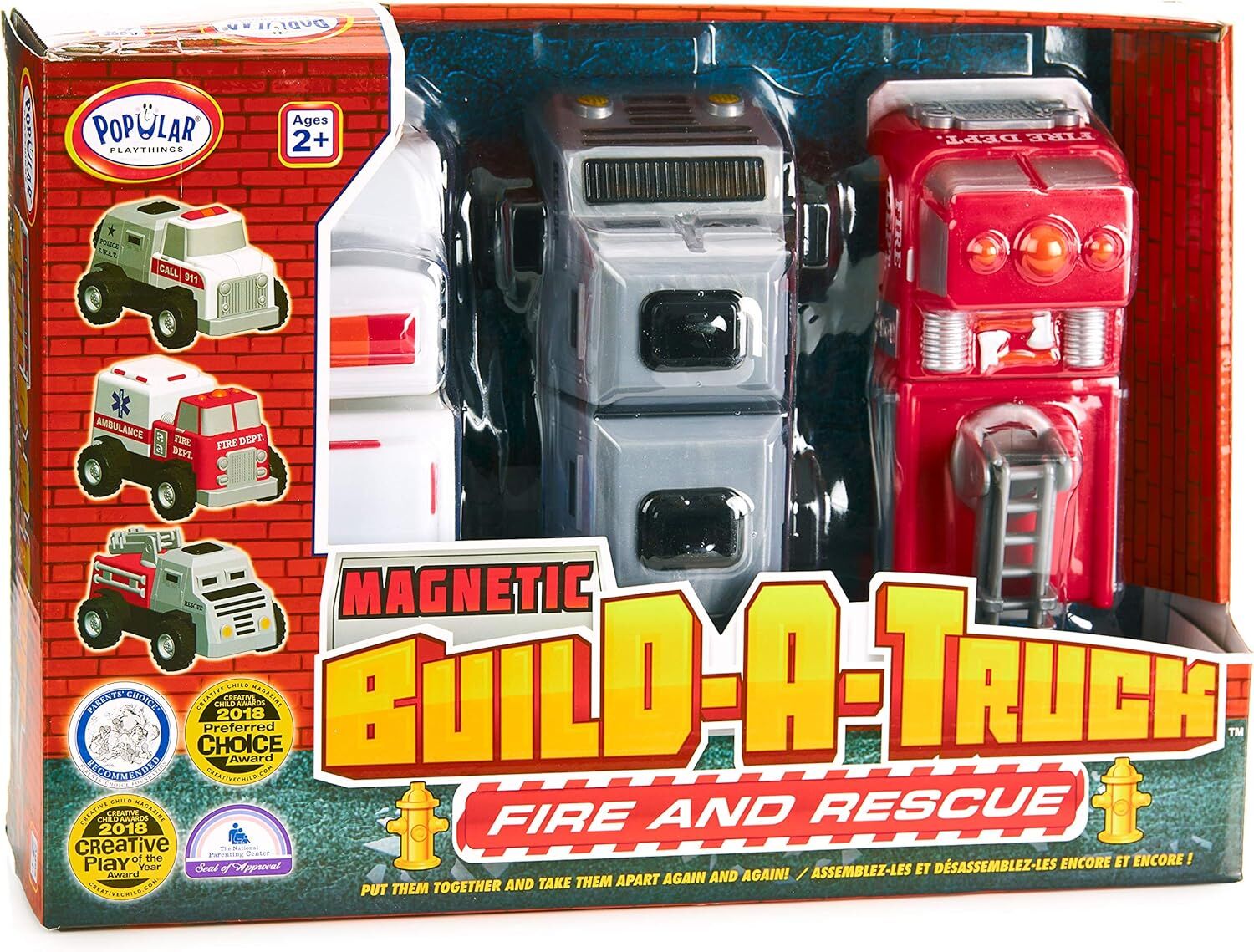 Popular Playthings - Magnetic: Build a Truck RESCUE