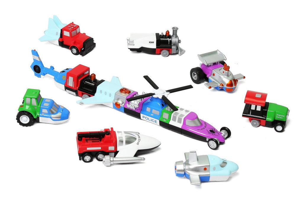 Popular Playthings - Micro Mix or Match Vehicles | Deluxe Set 2