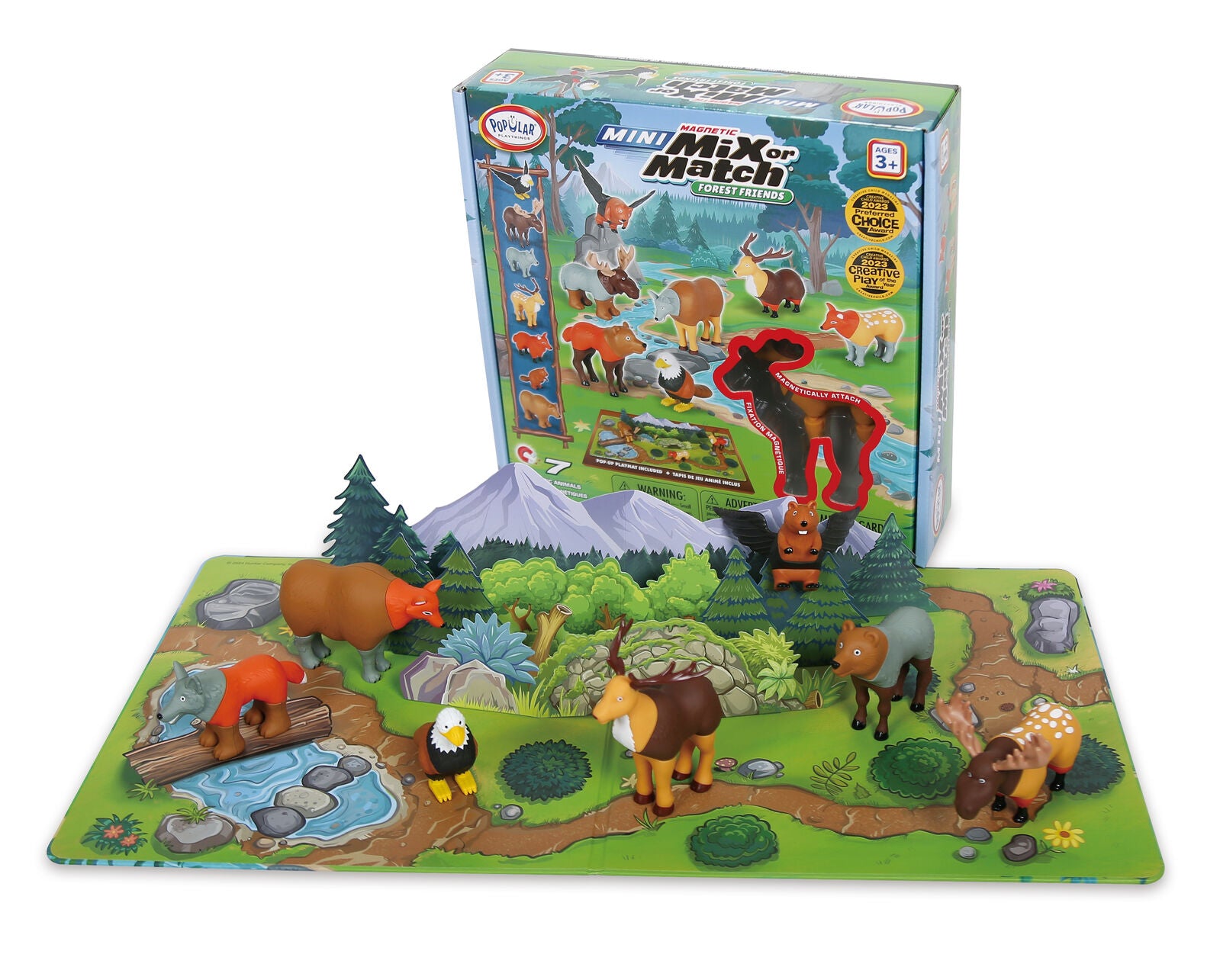 Popular Playthings - Mini Magnetic | Mix or Match Forest Animals