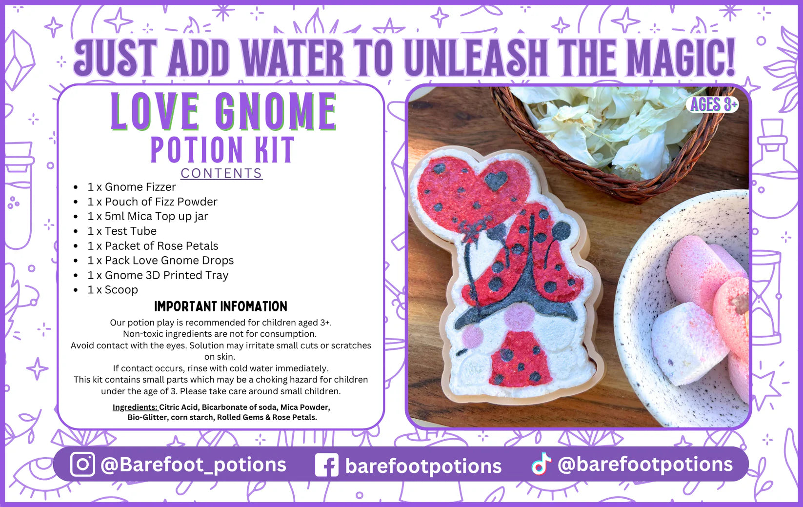Barefoot Potions - Love Gnome Potion Kit