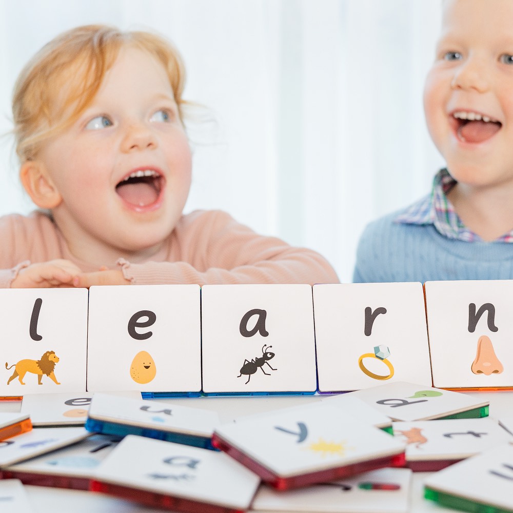 Learn & Grow Magnetic Tile Topper - Alphabet Lower Case Pack (40 Piece)
