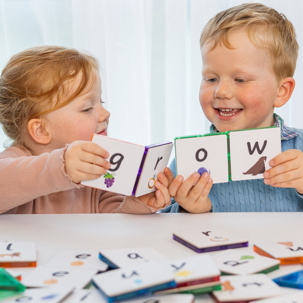 Learn & Grow Magnetic Tile Topper - Alphabet Lower Case Pack (40 Piece)
