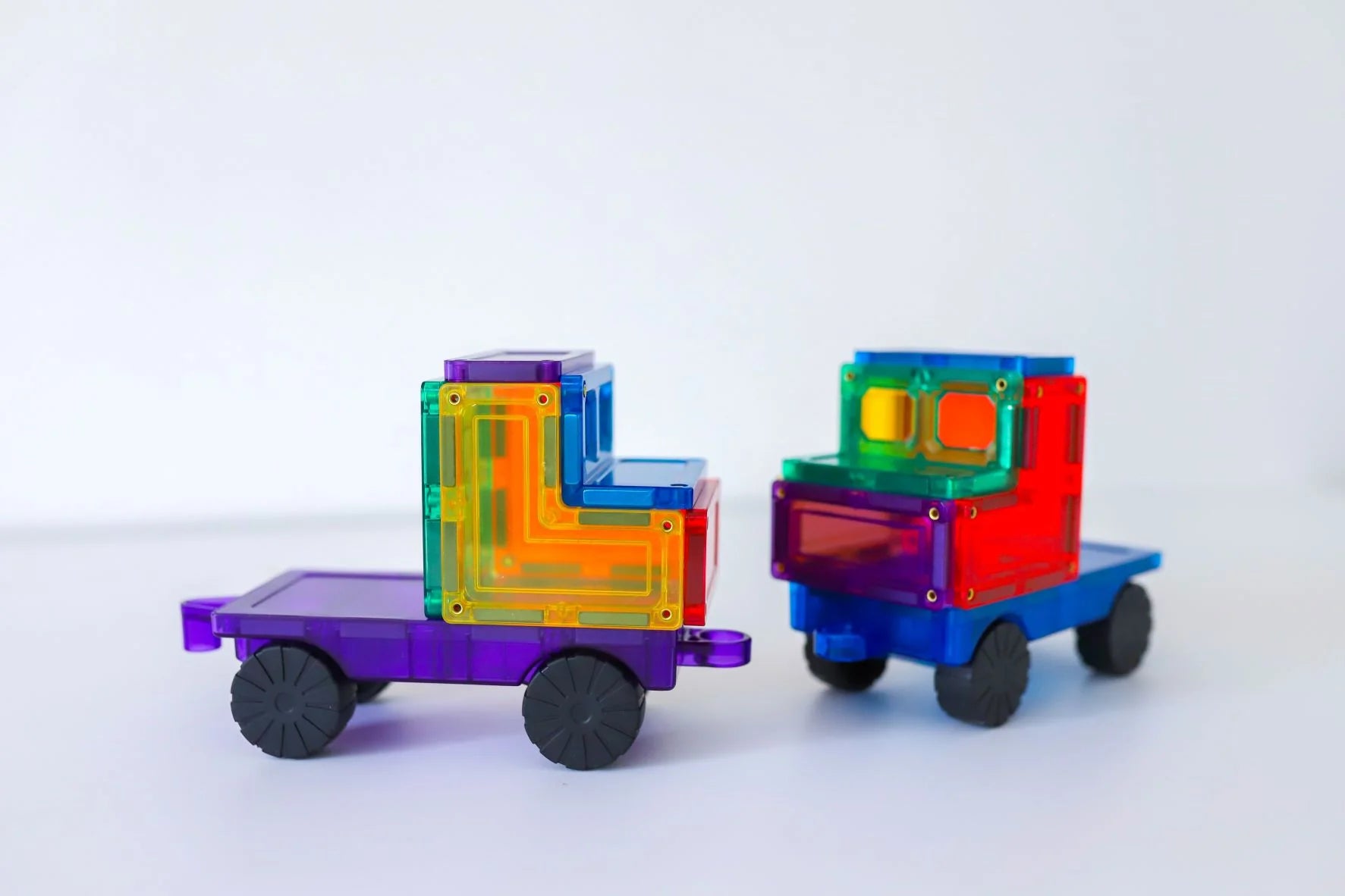 Learn & Grow Magnetic Tiles - Car Pack - 28 Piece