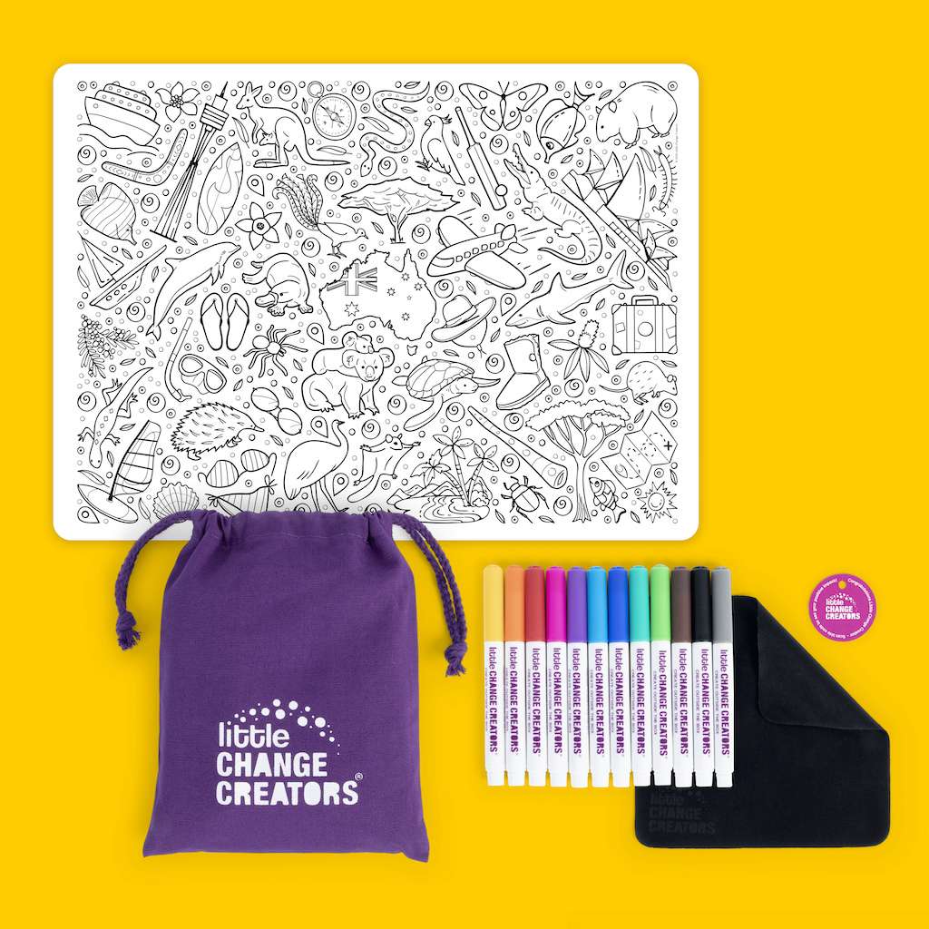 little Change Creators - AUSTRALIA Re-FUN-able™ Colouring Set