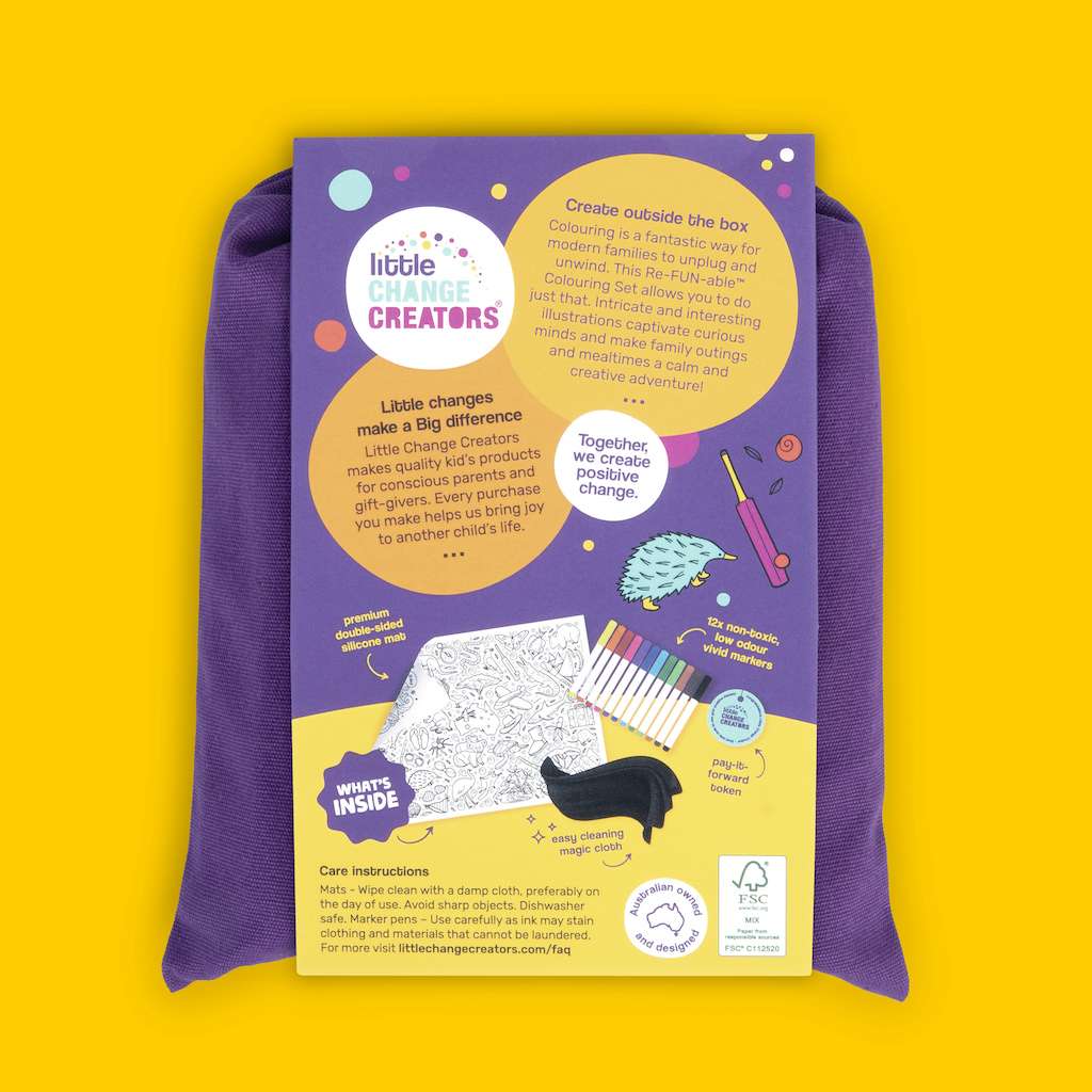 little Change Creators - AUSTRALIA Re-FUN-able™ Colouring Set