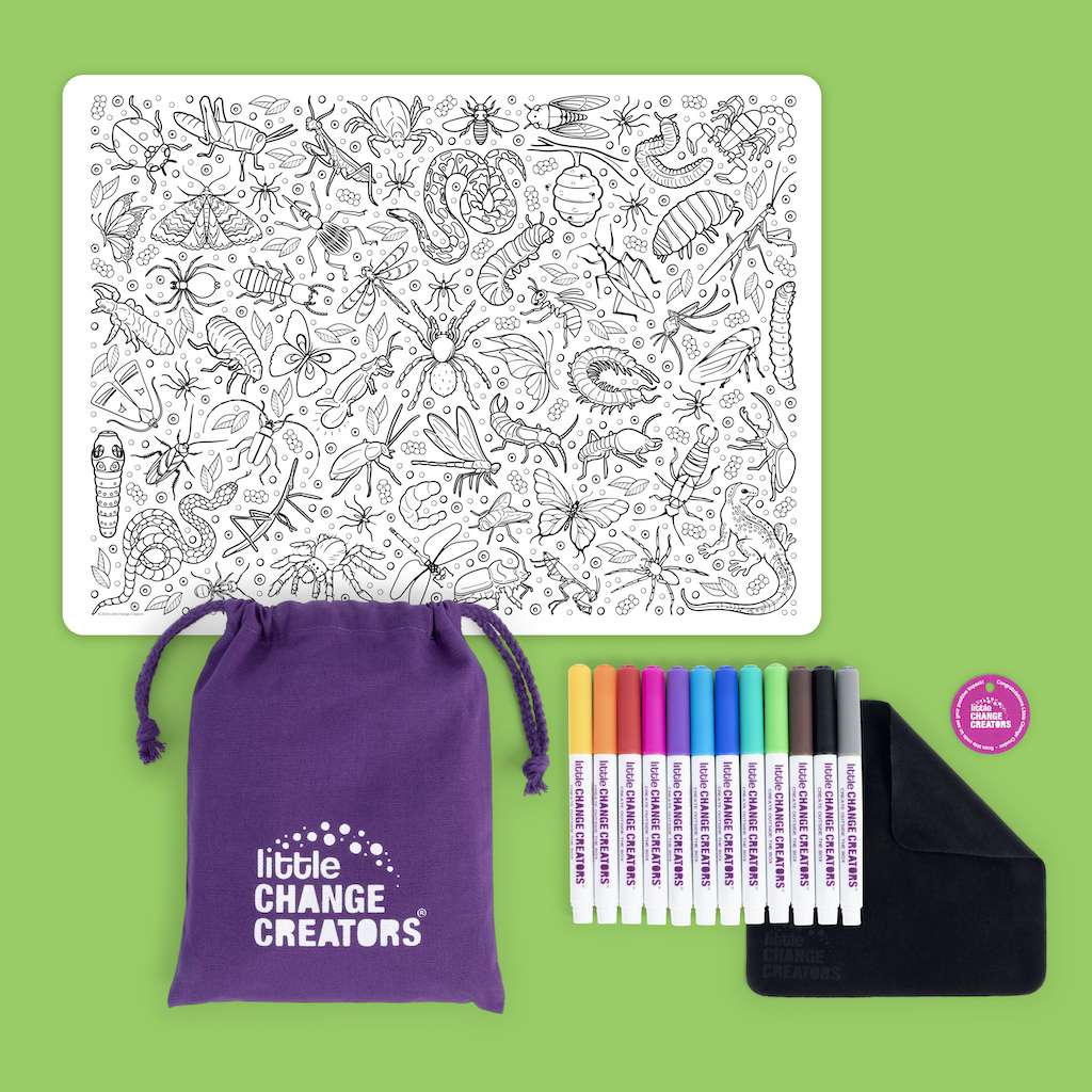 little Change Creators - CRAWLIES Re-FUN-able™ Colouring Set