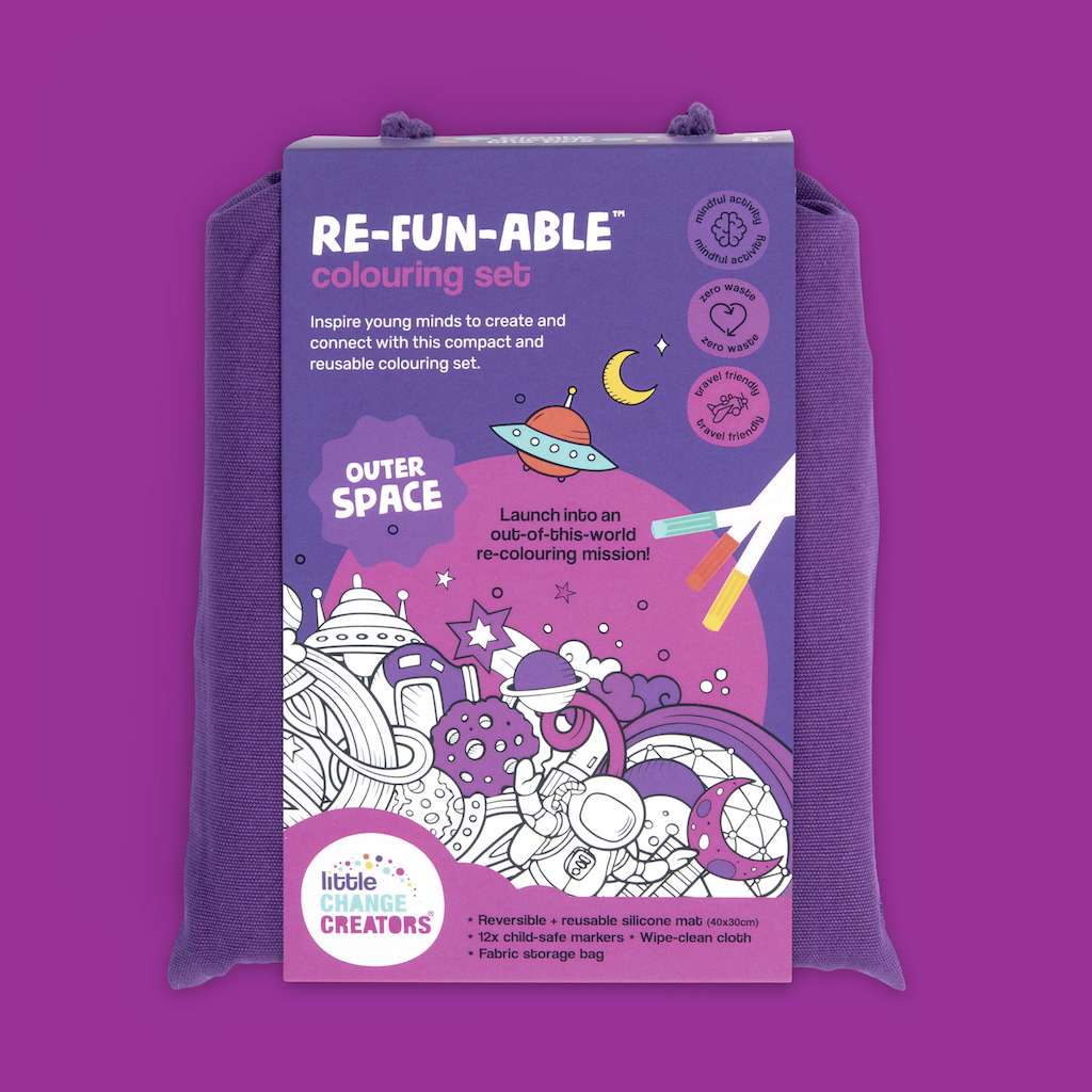 little Change Creators - OUTER SPACE Re-FUN-able™ Colouring Set