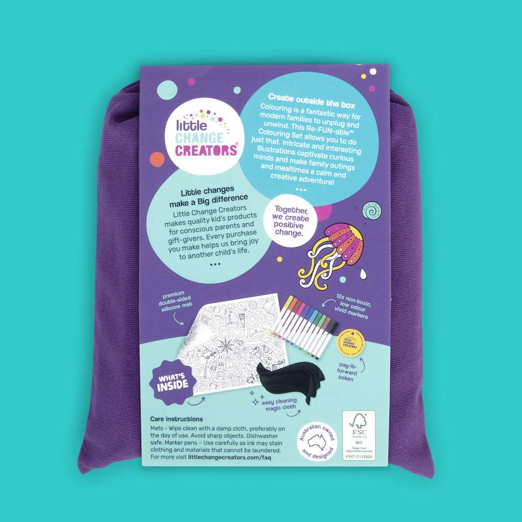 little Change Creators - SEASIDE Re-FUN-able™ Colouring Set