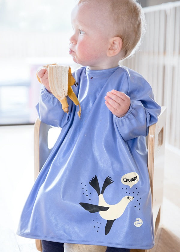 Little Chomps - Messy Mealtime (Toddler) Smock: 8mths to 2+yrs
