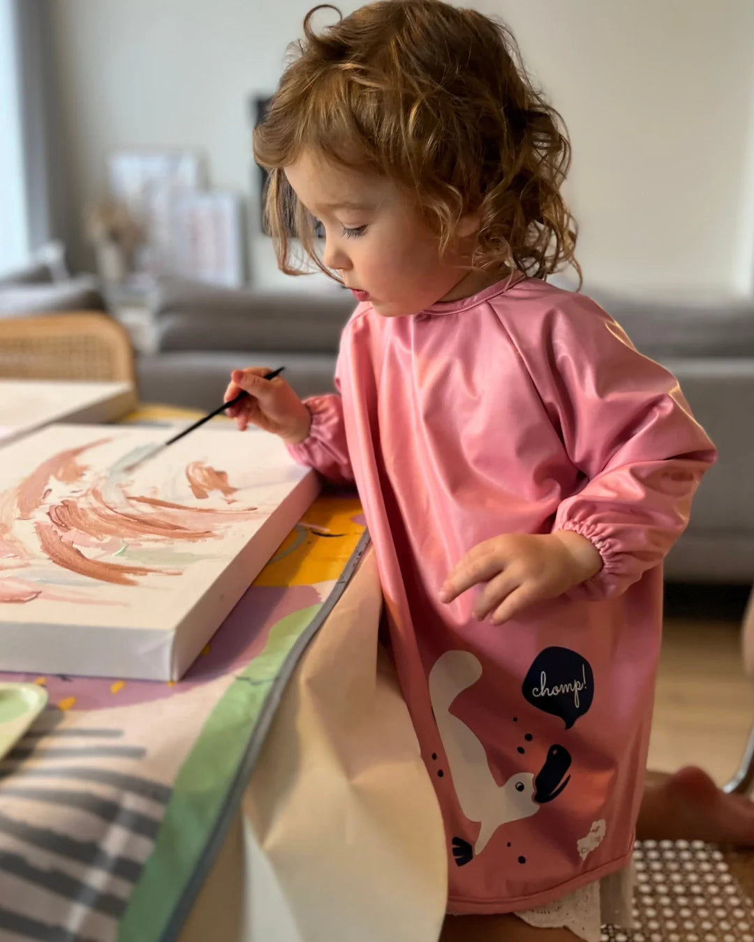 Little Chomps - Messy Mealtime (Toddler) Smock: 8mths to 2+yrs