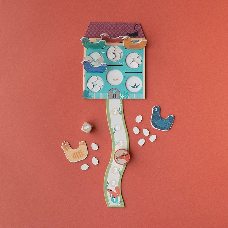 Londji Cooperative Pocket Game- Cluck, Cluck, The Fox!