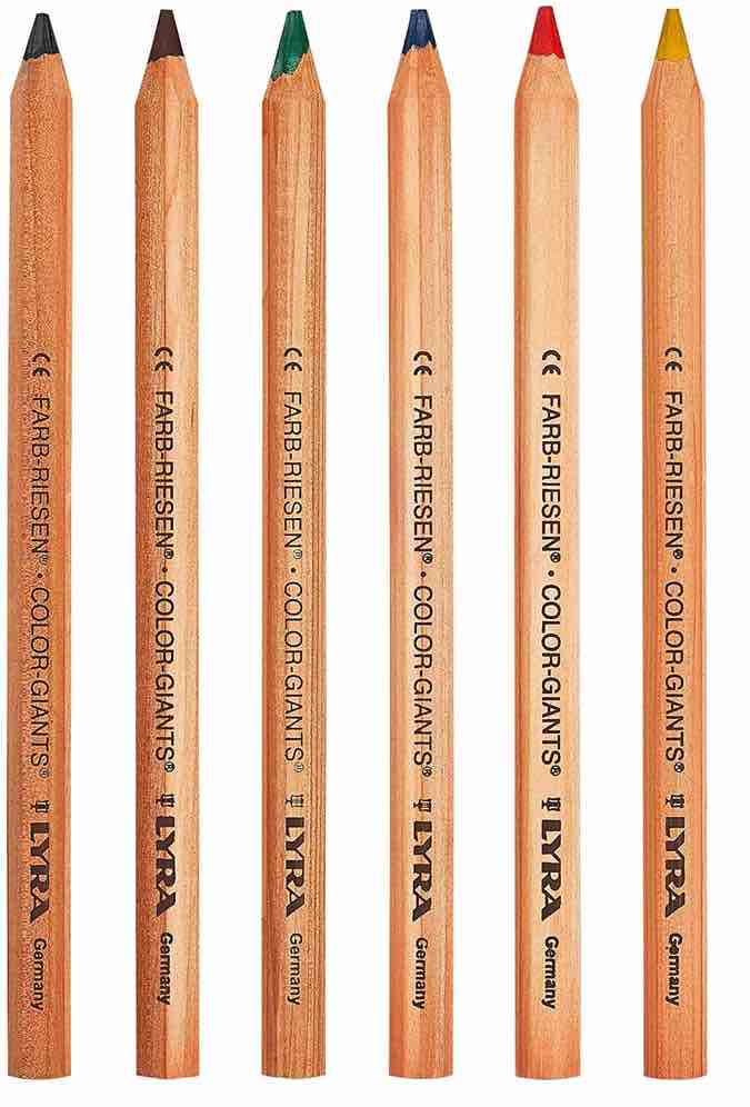 Lyra Pencils Colour Giants Unlacquered 6