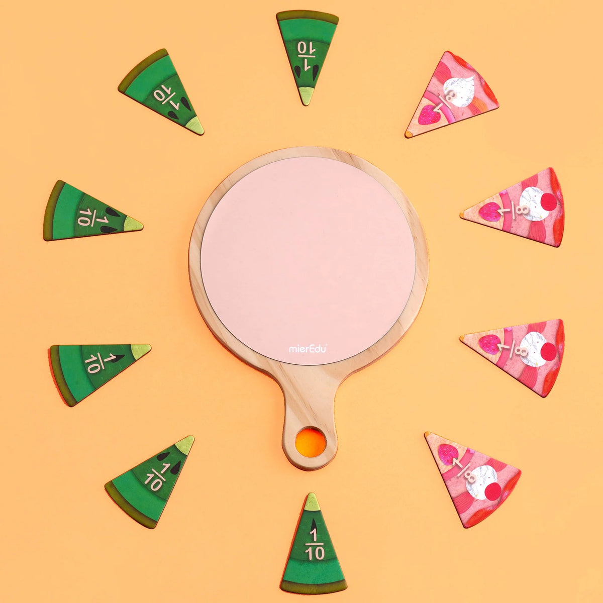 MierEdu - MI Maths Brain - Yummy Food Fraction Board