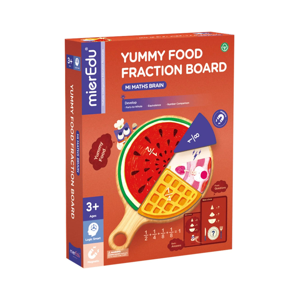 MierEdu - MI Maths Brain - Yummy Food Fraction Board